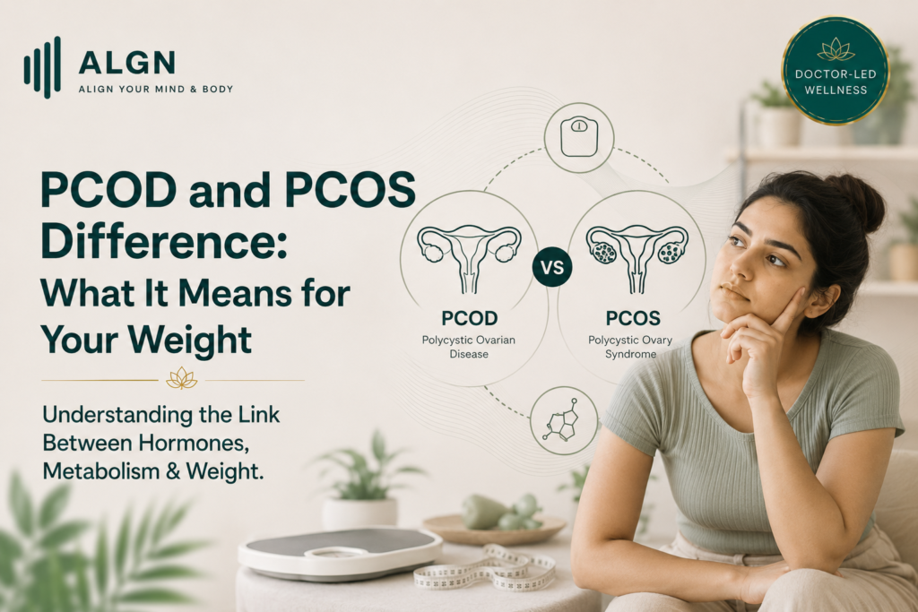 PCOD and PCOS difference and weight impact